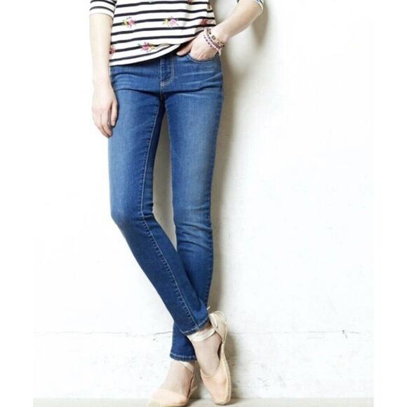 Pilcro and the Letterpress Medium Wash Skinny Stretch Womens‎ Jeans Sz 25 Petite - Picture 1 of 11
